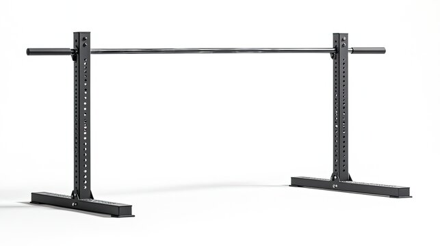 Parallel bars, on the white background