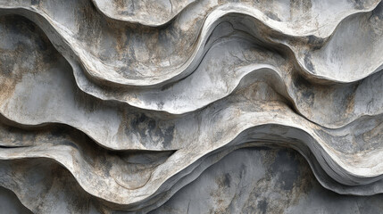 A muted gray abstract pattern with organic, flowing shapes that resemble tree bark. The soft, curvilinear lines and subtle texture create a natural, earthy design.