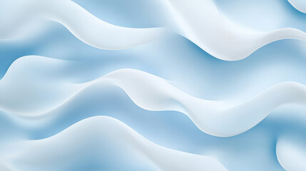 Obraz premium A pale blue organic pattern with rounded, cloud-like shapes that flow into one another. The soft gradients and smooth edges give the design a light, airy texture.