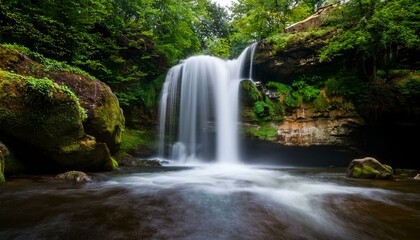 Fototapeta premium Long exposure of waterfall