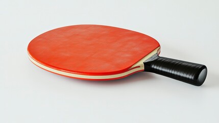 Table tennis paddle, on the white background