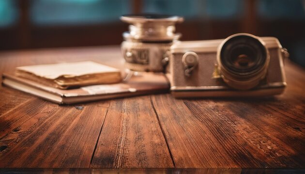 Retro vintage aesthetic background with depth of field for a nostalgic and timeless style