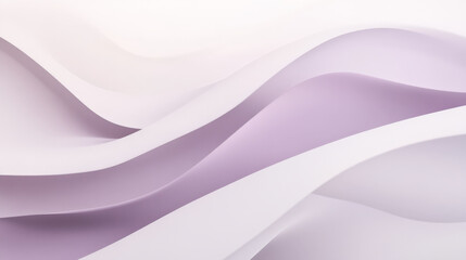 Obraz premium A calming background with fluid wavy shapes in a gradient from light gray to soft lavender, offering a serene and minimalist aesthetic.