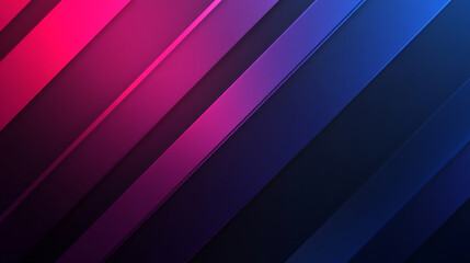 A deep gradient background transitioning from royal blue to dark purple, with diagonal lines slashing through the composition. The sharp lines add a dramatic, energetic contrast.
