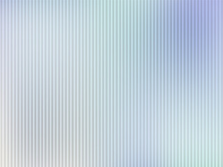 Transparent Iridescent glowing Frosted Glass. Rainbow stained ribbed striped Textuted background pattern overlay. Pearlescent corrugated acrylic wall vertical line. Vector Reeded translucent texture