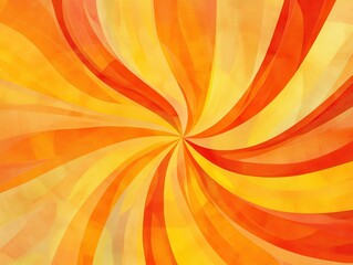 Abstract Swirling Pattern in Orange, Yellow, and Red Hues