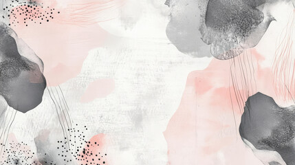 A hand-drawn background with delicate pencil scribbles and abstract shapes in muted tones of pink and gray, creating a gentle and artistic pattern.