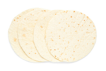 Fresh lavash on white background