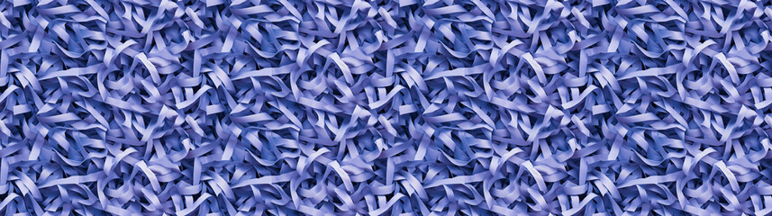 shredded paper filler in muted lavender blue color with thin, delicate strips, shredded paper filler texture background