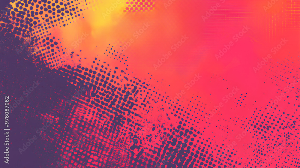 Poster halftone patterned background design element