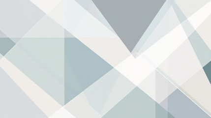 A minimalist geometric design featuring thin, intersecting lines forming sharp triangles in a muted color palette of gray, white, and pale blue, creating a sleek, modern aesthetic.