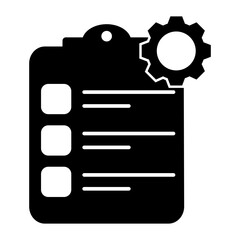 Clipboard Project Plan Icon, Simple Icon Vector Design, best used for presentation, application, web and banner
