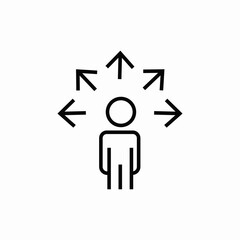 multi task employee icon sign vector