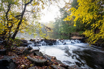 Long Exposure of fall waterfall  7147