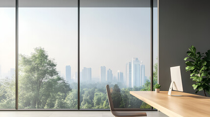 Modern and minimal house window for interior decoration isolated on background