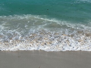 waves and sand