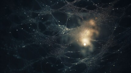 Gloomy Halloween background with cobwebs