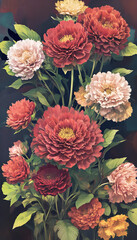 Carnation abstract mobile phone wallpaper background