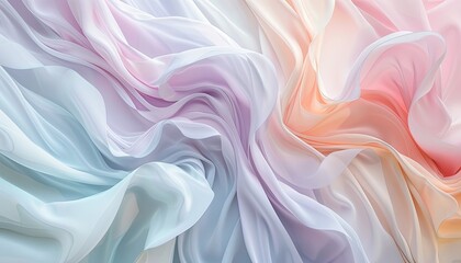 Obraz premium Delicate pastel abstract backdrop with gentle brushstrokes and soft blending of colors. 🌸🎨 Creates calmness and serenity, ideal for graphic designs and posters.