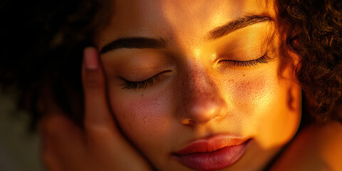 Nurturing Embrace: Two people hugging, one offering comfort to the other.