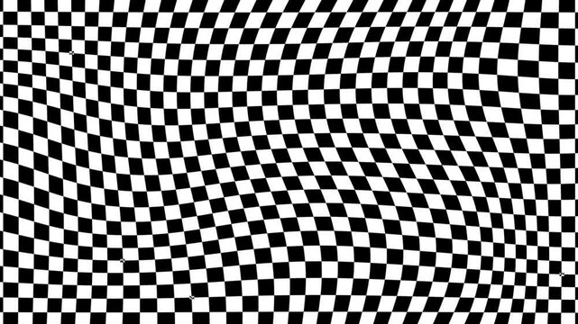 Seamless pattern chessboard Animated footage Abstract element for motion graphic,loop Animation on background