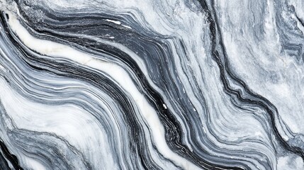 Obraz premium Elegant Abstract Marble Texture Featuring Swirling Patterns of Gray and White, Mimicking the Sophisticated Beauty of Natural Stone. Ideal for Backgrounds and Design Elements.