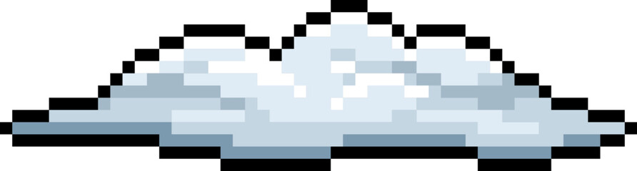 Halloween Small Cloud Pixel 8bit Illustration.