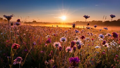 field of flowers