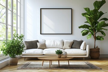 Modern living room with a cozy atmosphere.