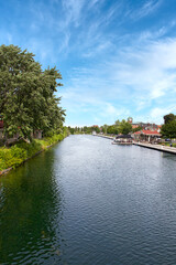 Scenic View of the Beauharnois Canal on a Clear Day, Salaberry-de-Valleyfield, Quebec, Canada