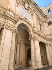 Architectural details from the Capitoline Museum, Rome, Italy