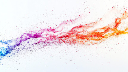 Obraz premium Colorful abstract splash design featuring vibrant hues of pink, orange, and blue, perfect for backgrounds and artistic projects.