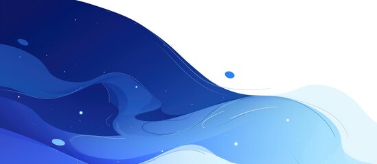 Fototapeta premium Dark Navy Blue Gradient Background Wallpaper Design