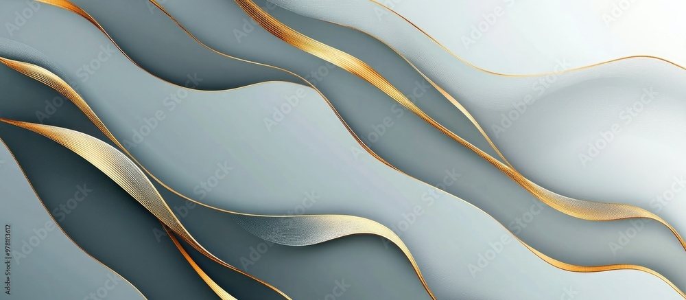 Poster abstract gray and gold textured background with grid design
