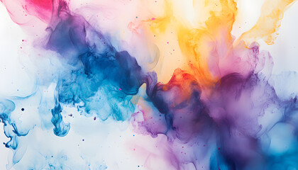 Fototapeta premium Abstract Art: A splash of bold and pastel colors in abstract forms, creating a visually dynamic and artistic aesthetic
