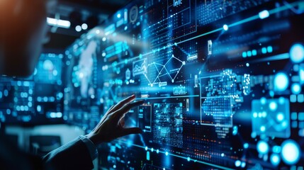 Fototapeta premium Incident management, business technology concept. Operational excellence in IT operations. Process of efficiently identifying, diagnosing and resolving unexpected problems that occur in IT systems.
