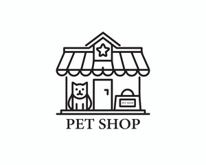 Pet Shop Logo Vector Design Template. House Logo Design