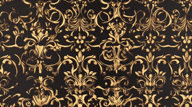 Vintage seamless gold backdrop for wedding invitations