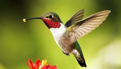 Hummingbird in Flight.