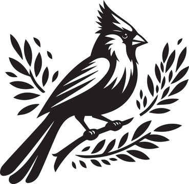 recommend clip art: cardinal silhouette simple vector icon, cardinal silhouette vector illustration.