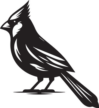 recommend clip art: cardinal silhouette simple vector icon, cardinal silhouette vector illustration.