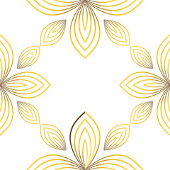 luxury abstract golden floral pattern 