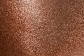 Brown leather, closeup view of material texture