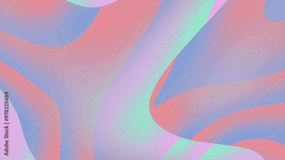 Poster abstract gradient colorful holographic dynamic fluid shapes modern vivid gradient mesh trendy blend 