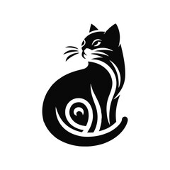 silhouette cat icon