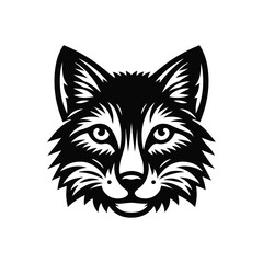 silhouette cat icon