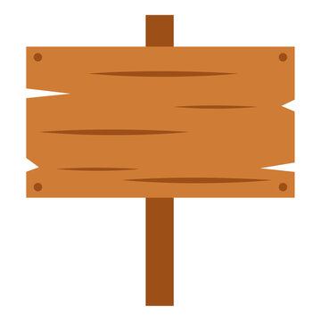 wood signboard empty