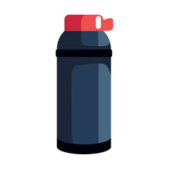 fishing thermos bottle icon cartoon