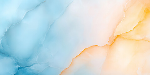 Soft blue and orange abstract background with fluid textures, creating serene and calming atmosphere. Ideal for design projects or as wallpaper.