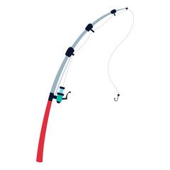 curved fishing rod equipment